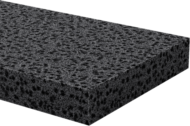 Alev Geciktirici Yağa Dayanıklı Karışımlı Buna-N Köpük, Yapışkanlı Arka Şerit, 1" x 50 Feet, 3/16" Kalınlık