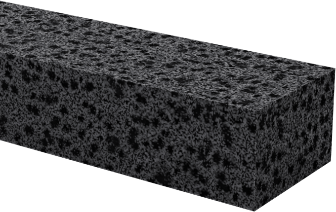 Alev Geciktirici Yağa Dayanıklı Karışımlı Buna-N Köpük, Yapışkanlı Arka Şerit, 3/8" x 50 Feet, 1/4" Kalınlık