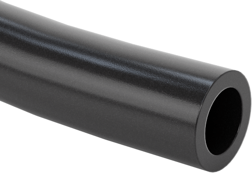 Kimyasallar için UV Dayanıklı Sert FEP Plastik Boru, Opak Siyah, 4 mm ID, 6 mm OD