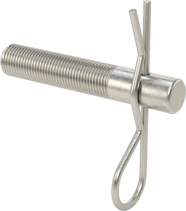 Bir Ucu Çivili Saplama ile Vidalı, 18-8 Paslanmaz Çelik, 1/2"-20 Diş, 3" Uzunluk