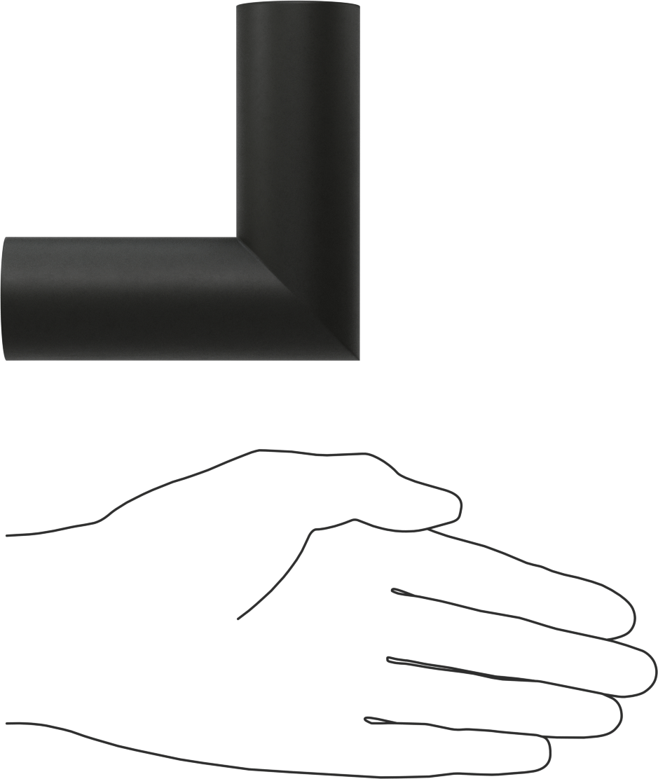Esnek Kauçuk Köpük Boru Yalıtımı, Dirsek, 3/8" Kalın Duvar, 5/8" ID