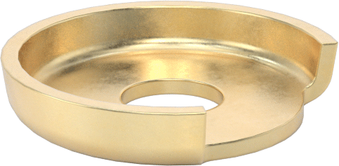 Brass Electrical-Terminal Washers, Number 6 Screw Size, 0.153" ID, 0.504" OD