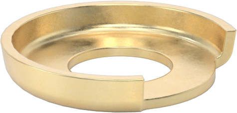 Brass Electrical-Terminal Washers, Number 10 Screw Size, 0.2" ID, 0.453" OD
