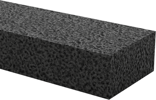 Ultra Hava Koşullarına Dayanıklı EPDM Köpük Levha, Yapışkanlı, Ultra Yumuşak, 1/4" Genişlik, 1/8" Kalınlık, 50 Fit Uzunluk