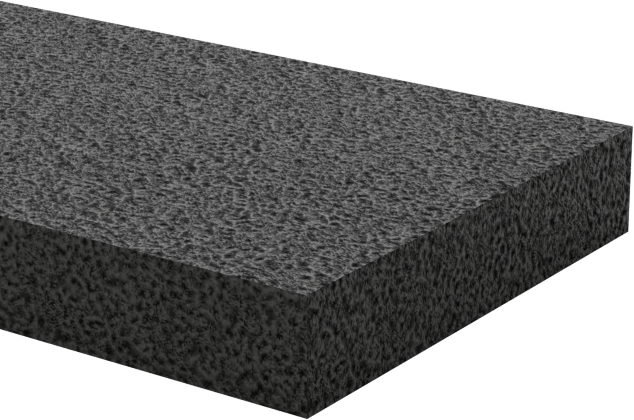 Ultra Hava Koşullarına Dayanıklı EPDM Köpük Levha, Ultra Yumuşak, 5/8" Genişlik, 1/8" Kalınlık, 10 Fit Uzunluk