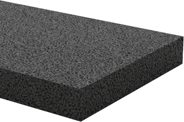 Ultra Hava Koşullarına Dayanıklı EPDM Köpük Levha, Ultra Yumuşak, 3/4" Genişlik, 1/8" Kalınlık, 10 Fit Uzunluk