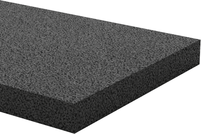 Ultra Hava Koşullarına Dayanıklı EPDM Köpük Levha, Ultra Yumuşak, 1" Genişlik, 1/8" Kalınlık, 10 Fit Uzunluk