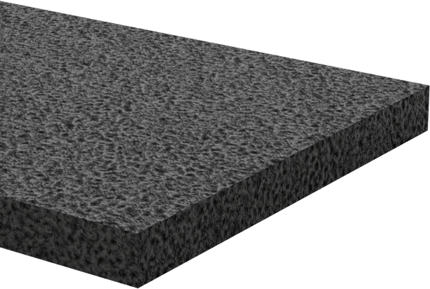 Ultra Hava Koşullarına Dayanıklı EPDM Köpük Levha, Ultra Yumuşak, 5/8" Genişlik, 1/16" Kalınlık, 10 Fit Uzunluk