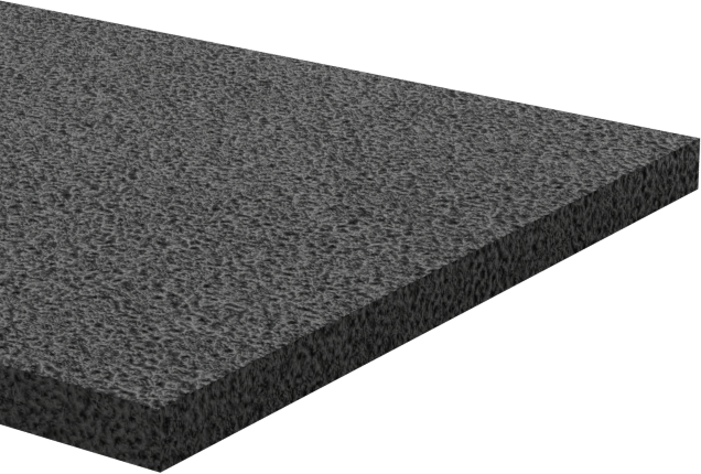 Ultra Hava Koşullarına Dayanıklı EPDM Köpük Levha, Ultra Yumuşak, 1" Genişlik, 1/16" Kalınlık, 10 Fit Uzunluk