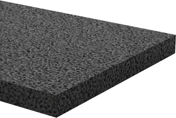 Ultra Hava Koşullarına Dayanıklı EPDM Köpük Levha, Yapışkanlı, Ultra Yumuşak, 5/8" Genişlik, 1/16" Kalınlık, 10 Fit Uzunluk