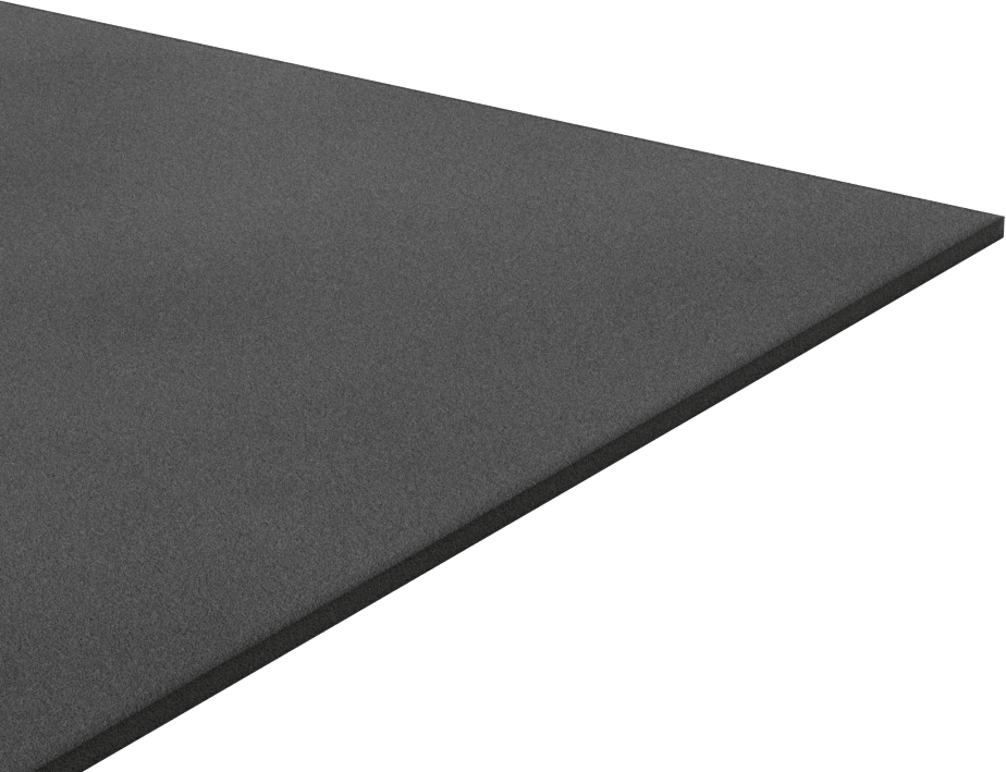 Ultra Hava Koşullarına Dayanıklı EPDM Köpük Levha, Ultra Yumuşak, 12" Genişlik, 1/8" Kalınlık, 12" Uzunluk