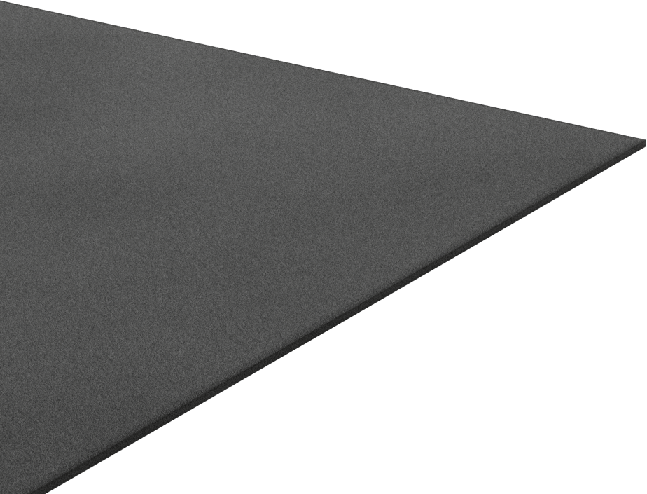 Ultra Hava Koşullarına Dayanıklı EPDM Köpük Levha, Yapışkanlı, Ultra Yumuşak, 12" Genişlik, 1/16" Kalınlık, 12" Uzunluk