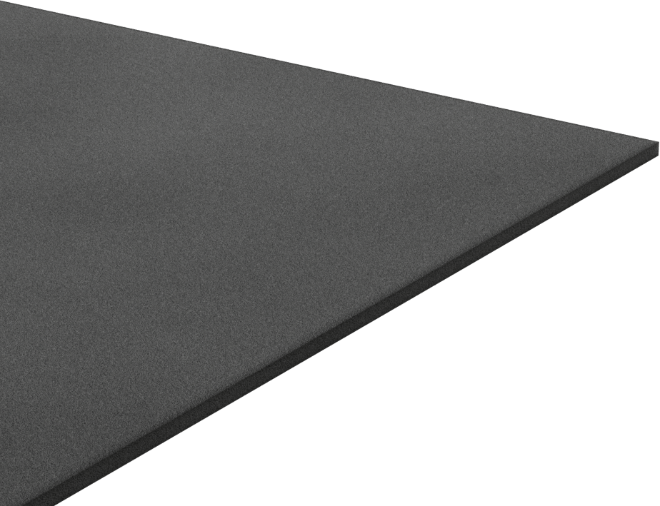 Ultra Hava Koşullarına Dayanıklı EPDM Köpük Levha, Yapışkanlı, Ultra Yumuşak, 12" Genişlik, 1/8" Kalınlık, 12" Uzunluk