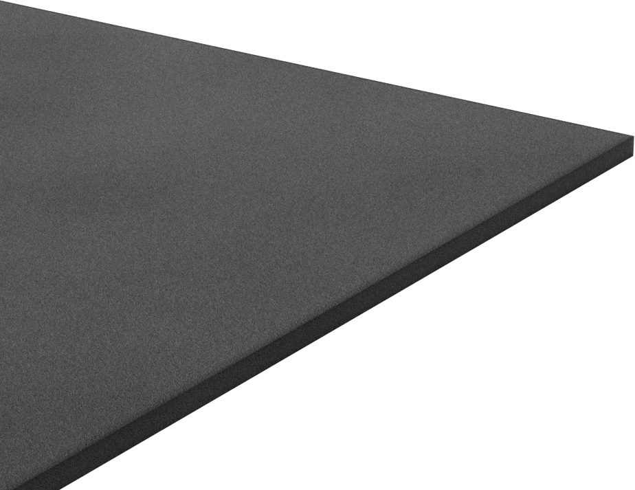 Ultra Hava Koşullarına Dayanıklı EPDM Köpük Levha, Yapışkanlı, Ultra Yumuşak, 12" Genişlik, 3/16" Kalınlık, 12" Uzunluk