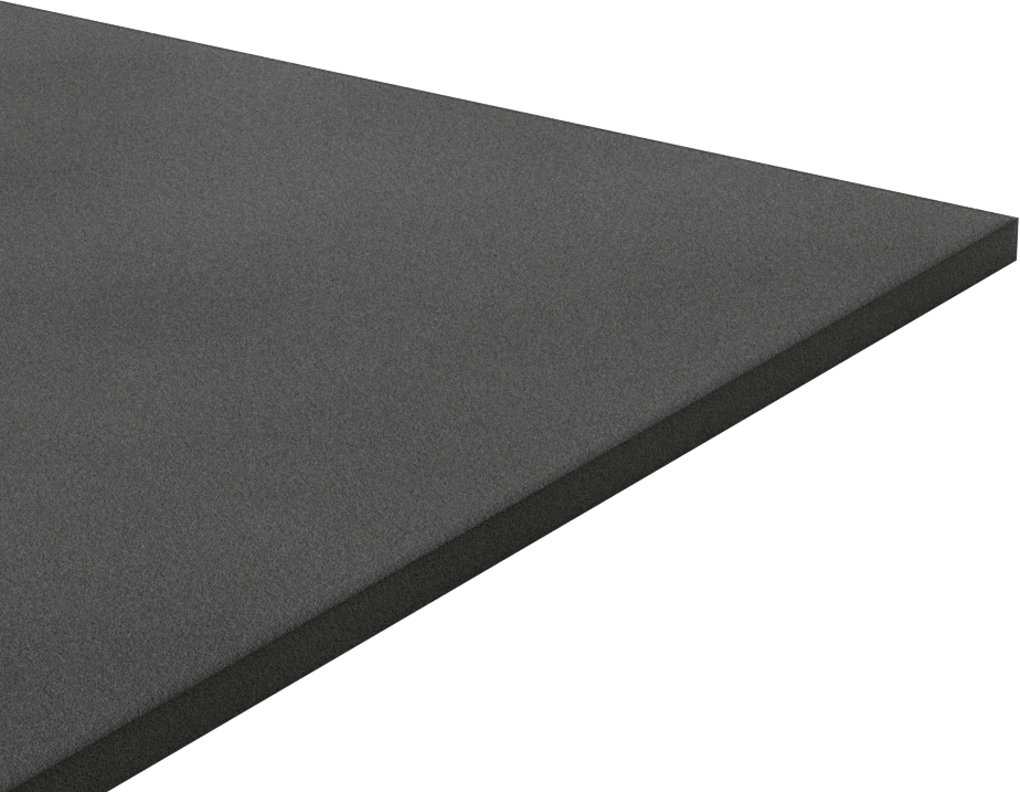 Ultra Hava Koşullarına Dayanıklı EPDM Köpük Levha, Yapışkanlı, Ultra Yumuşak, 12" Genişlik, 1/4" Kalınlık, 12" Uzunluk