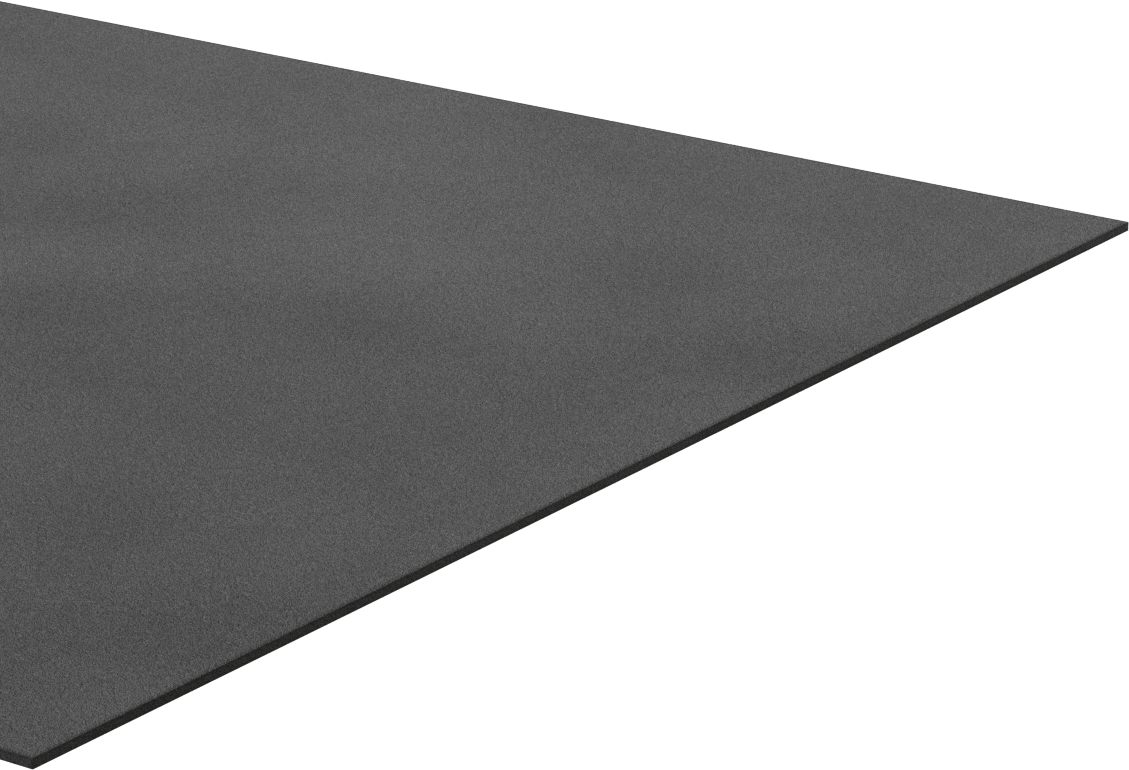 Ultra Hava Koşullarına Dayanıklı EPDM Köpük Levha, Yapışkanlı, Ultra Yumuşak, 12" Genişlik, 1/16" Kalınlık, 24 inç Uzunluk