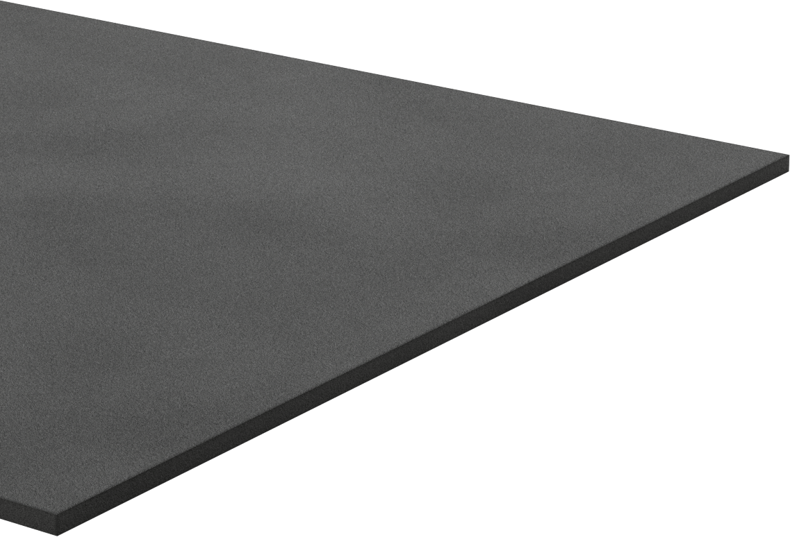 Ultra Hava Koşullarına Dayanıklı EPDM Köpük Levha, Yapışkanlı, Ultra Yumuşak, 12" Genişlik, 3/16" Kalınlık, 24 inç Uzunluk