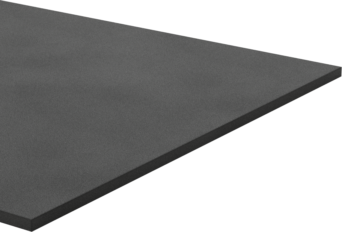 Ultra Hava Koşullarına Dayanıklı EPDM Köpük Levha, Yapışkanlı, Ultra Yumuşak, 12" Genişlik, 1/4" Kalınlık, 24 inç Uzunluk