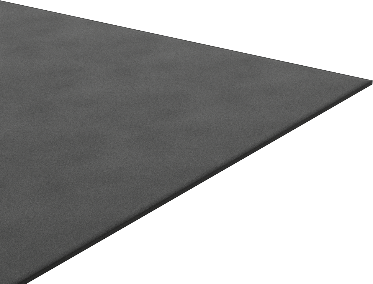 Ultra Hava Koşullarına Dayanıklı EPDM Köpük Levha, Yapışkanlı, Ultra Yumuşak, 36 inç Genişlik, 3/16" Kalınlık, 36" Uzunluk