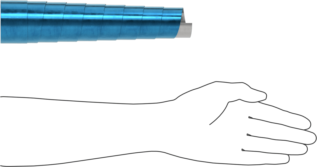 Metal Teleskopik Körük, 1-1/2" ID, 2-1/4" OD