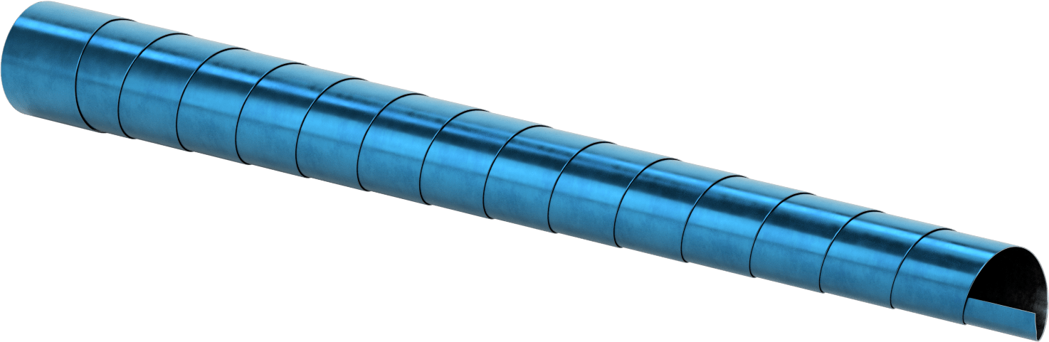 Metal Teleskopik Körük, 2-1/4" ID, 3-5/8" OD
