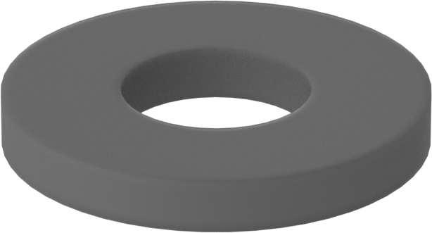 Ultem PEI Plastik Pul, 4 Numaralı Vida Boyutu için, 0.125" ID, 0.313" OD