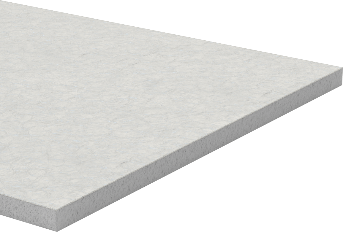Yüksek Sıcaklık Seramik Elyaf Boru Yalıtımı, Alkali Toprak Silikat, 12' Uzunluk x 12“ Genişlik x 1/2” Kalınlık