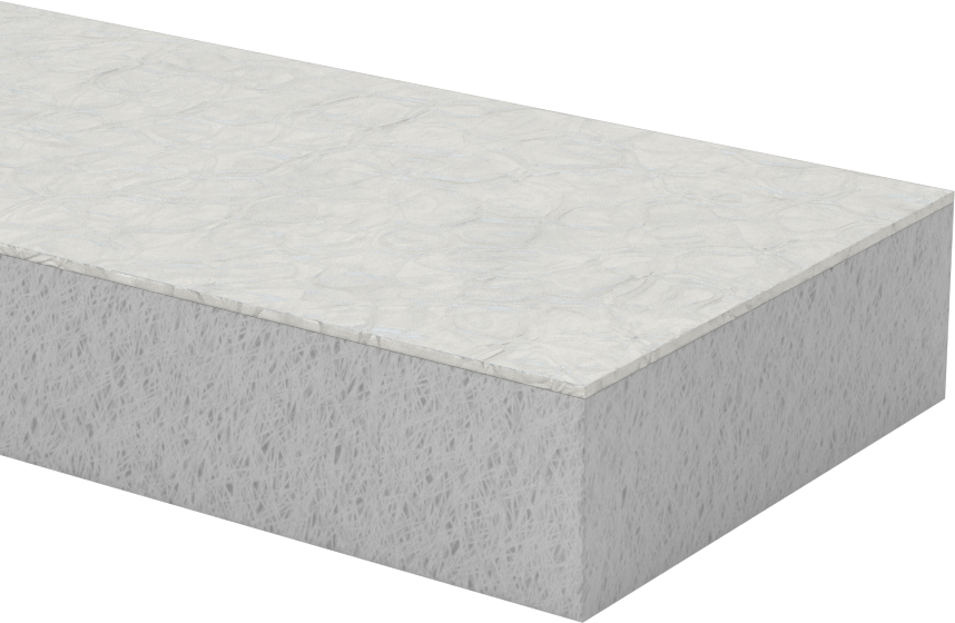 Yüksek Sıcaklık Seramik Elyaf Boru Yalıtımı, Alkali Toprak Silikat, 12 Fit Uzunluk x 3“ Genişlik x 1” Kalınlık