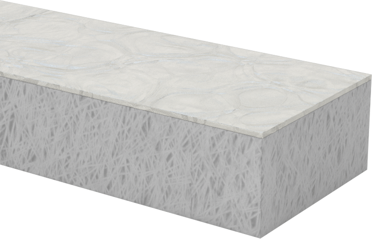 Yüksek Sıcaklık Seramik Elyaf Boru Yalıtımı, Alkali Toprak Silikat, 12' Uzunluk x 1“ Genişlik x 1/2” Kalınlık