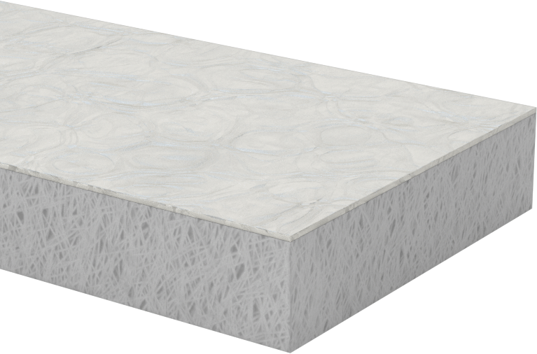 Yüksek Sıcaklık Seramik Elyaf Boru Yalıtımı, Alkali Toprak Silikat, 12' Uzunluk x 2“ Genişlik x 1/2” Kalınlık