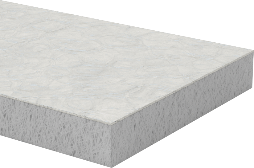 Yüksek Sıcaklık Seramik Elyaf Boru Yalıtımı, Alkali Toprak Silikat, 12' Uzunluk x 3“ Genişlik x 1/2” Kalınlık