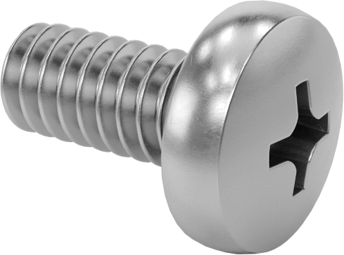 Titreşime Dayanıklı Sızdırmaz Yuvarlak Başlı Vidalar, 0-80 Diş Boyutu, 1/8" Uzunluk
