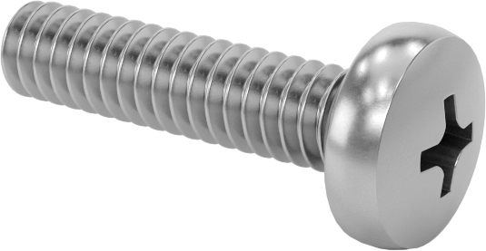 Titreşime Dayanıklı Sızdırmaz Yuvarlak Başlı Vidalar, 0-80 Diş Boyutu, 1/4" Uzunluk