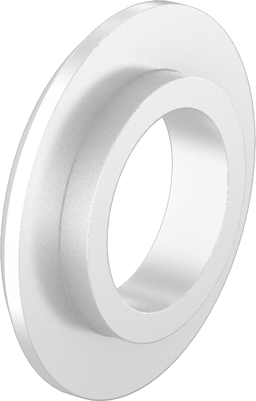 PTFE Düz Kenarlı Yalıtım Manşon Pulları, 10 Numaralı Vida Boyutu için, 0.193" ID, 0.375" OD