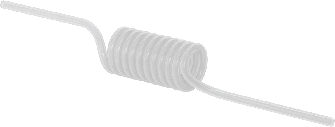 Kendiliğinden Geri Çekilen FEP Yarı Şeffaf Boru, Kimyasallar için, 1/8" ID, 1/4" OD, 1 Ayak Uzunluğunda