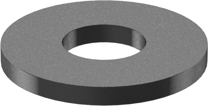 USS Pul, Siyah Oksit 18-8 Paslanmaz Çelik, 1/2" Vida için, 0.562" ID, 1.375" OD