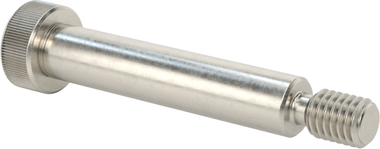 18-8 Paslanmaz Çelik Omuzlu Vida, 10 mm Omuz Çapı, M8 x 1,25 mm Diş