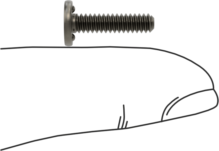 Kaynaklı Saplamalar, Çelik, 6-32 Diş Boyutu, 5/8" Uzunluk, 0,323" Taban Çapı