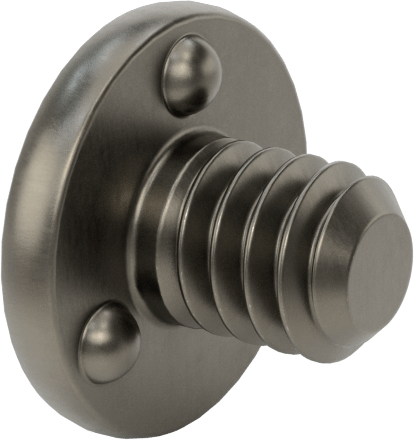 Kaynaklı Saplamalar, Çelik, 1/4"-20 Diş Boyutu, 3/8" Uzunluk, 0,575" Taban Çapı