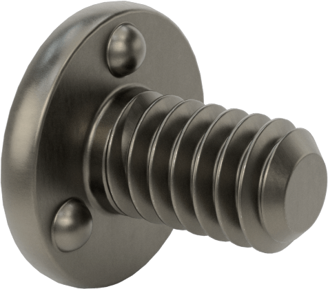 Kaynaklı Saplamalar, Çelik, 1/4"-20 Diş Boyutu, 1/2" Uzunluk, 0,575" Taban Çapı