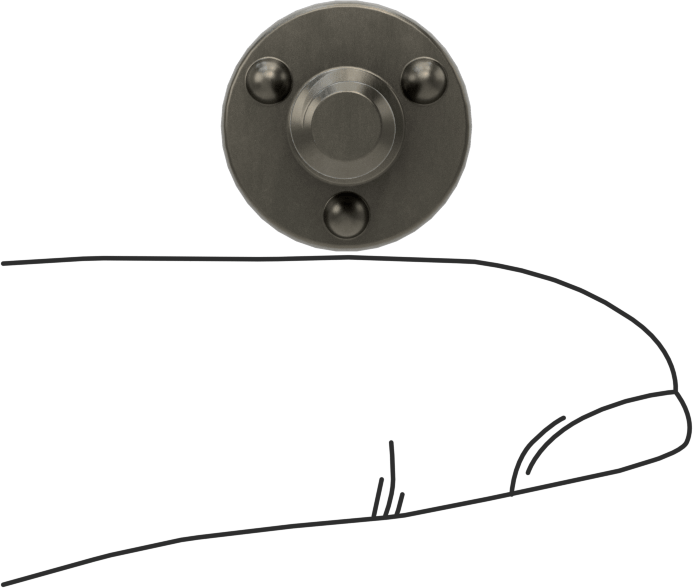 Kaynaklı Saplamalar, Çelik, 1/4"-20 Diş Boyutu, 1/2" Uzunluk, 0,575" Taban Çapı