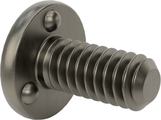Kaynaklı Saplamalar, Çelik, 1/4"-20 Diş Boyutu, 5/8" Uzunluk, 0,575" Taban Çapı