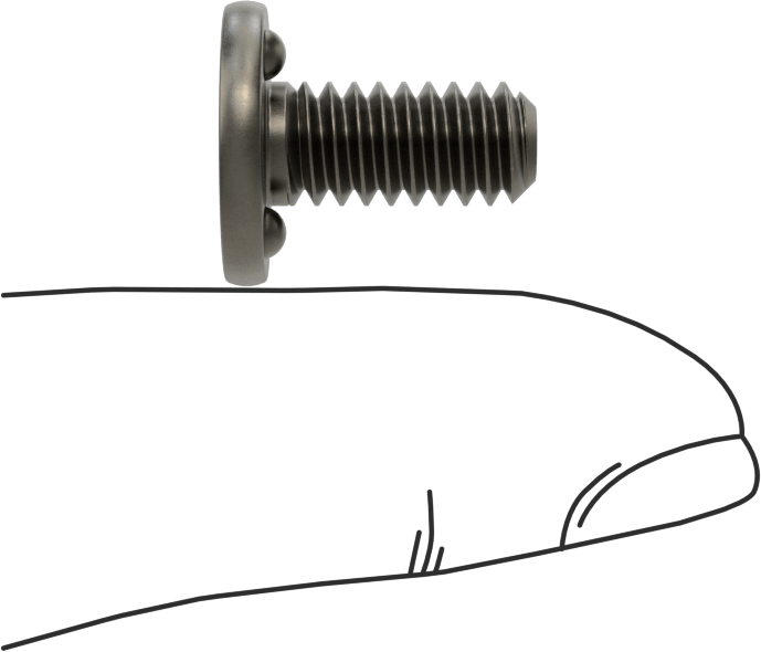 Kaynaklı Saplamalar, Çelik, 1/4"-20 Diş Boyutu, 5/8" Uzunluk, 0,575" Taban Çapı