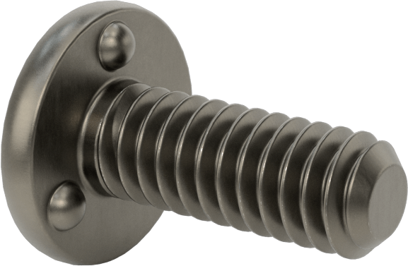Kaynaklı Saplamalar, Çelik, 1/4"-20 Diş Boyutu, 3/4" Uzunluk, 0,575" Taban Çapı
