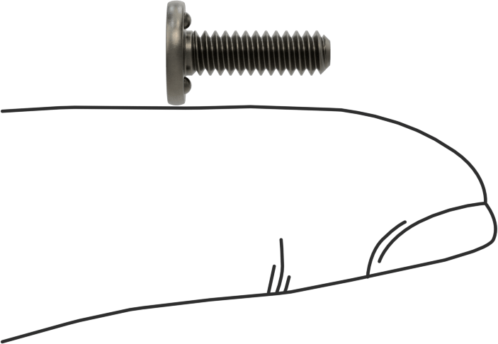 Kaynaklı Saplamalar, Çelik, 6-32 Diş Boyutu, 1/2" Uzunluk, 0,323" Taban Çapı
