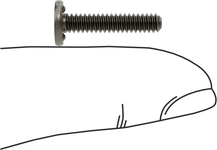 Kaynaklı Saplamalar, Çelik, 6-32 Diş Boyutu, 3/4" Uzunluk, 0,323" Taban Çapı