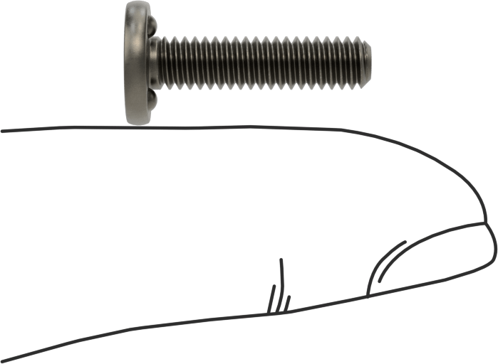 Kaynaklı Saplamalar, Çelik, 8-32 Diş Boyutu, 3/4" Uzunluk, 0,385" Taban Çapı