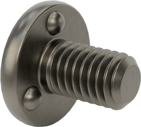 Kaynaklı Saplamalar, Çelik, 10-32 Diş Boyutu, 3/8" Uzunluk, 0,448 inç Taban Çapı