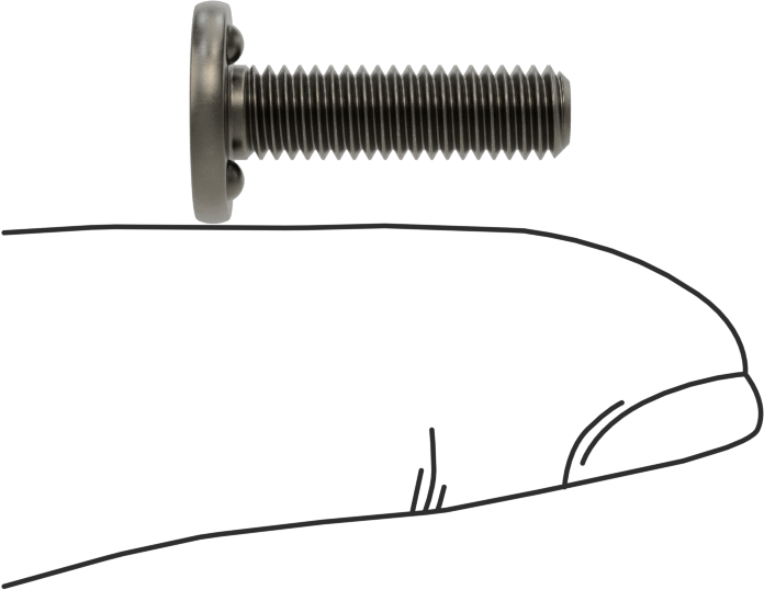 Kaynaklı Saplamalar, Çelik, 10-32 Diş Boyutu, 3/4" Uzunluk, 0,448 inç Taban Çapı