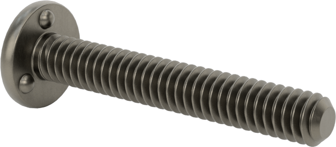 Kaynaklı Saplamalar, Çelik, 1/4"-20 Diş Boyutu, 1-3/4" Uzunluk, 0,575" Taban Çapı